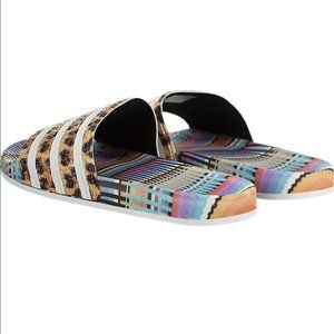 Adidas X Farm Adilette Slide Leopard *Rare*